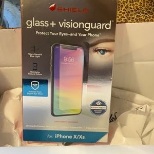 iPhone X GLASS +Vision guard cover to keep your iPhone from drops & shattering.